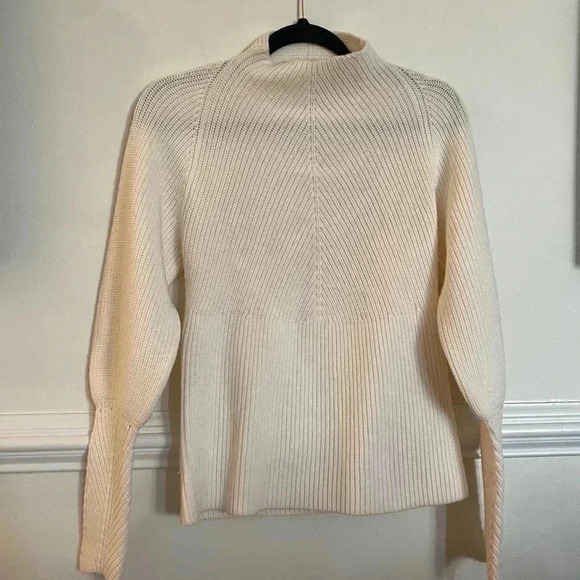 Rebecca Taylor Backless MockNeck Wool Sweater Sz - Picture 3 of 12